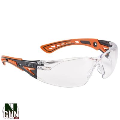 BOLLE - LUNETTE PROTECTION - SAFETY RUSH+ - INCOLORE - ORANGE NOIR - 44012
