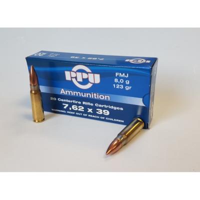 PPU - PRVI PARTIZAN - MUNITION - CAT B - 7.62X39 - FMJ - 123G - PP-A-A041 - X20