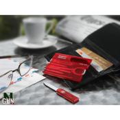 VICTORINOX - SWISS CARD - RUBIS - TRANSLUCIDE - 10 FONCTIONS - 0.7100.T