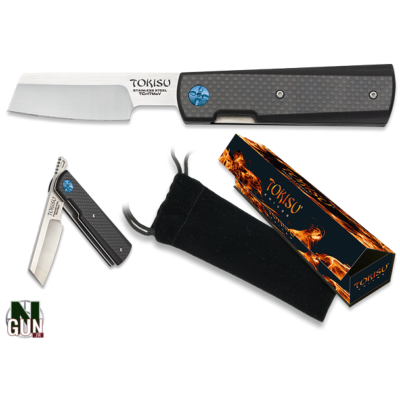 TOKISU - COUTEAU PLIANT - FORGING A LEGEND - G10 - LAME 8.5 CM - CARBON - 18536