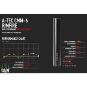 A-TEC - SILENCIEUX - CMM-6 - 22LR - RIMFIRE - 1/2-20 UNF - NOIR - AT22CMM6*01