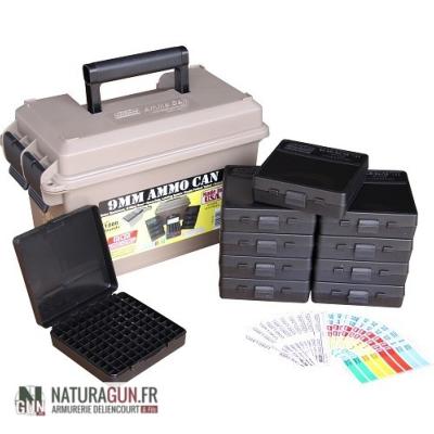 MTM - RANGEMENT - CASE GARD - 9MM AMMO CAN - 10 BOITES INCLUS - MTMACC9