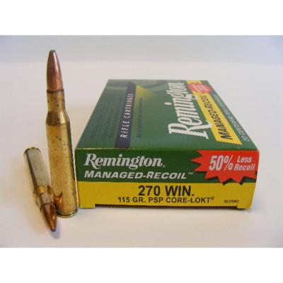 REMINGTON - MUNITION - CAT C - 270 WIN- 115G - PSP - REC. REDUIT - RL270W2 - X20