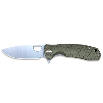 HONEY BADGER - COUTEAU PLIANT - FLIPP. LARGE GREEN - 92MM - MANCHE FRN - 01HO003