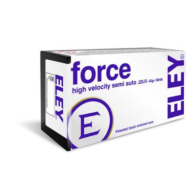 ELEY - MUNITION - CAT C - FORCE H. VELOCITY - 22LR - 42GR - 22ELFO - MD921 - X50