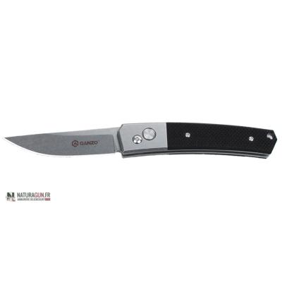 GANZO - COUTEAU PLIANT - KNIFE - ORIGINAL GANZO - LAME 80MM - G10 - G7362BK*