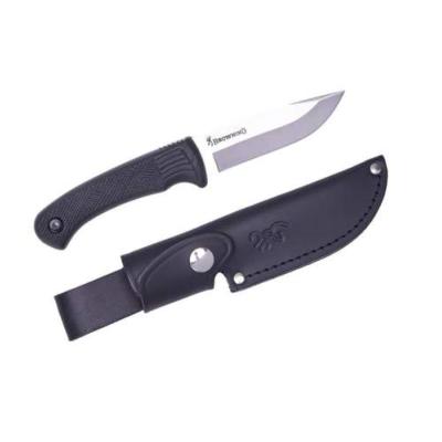 BROWNING - COUTEAU FIXE - NOIR - OUTDOOR - SPORTING - ET. CUIR - 10CM - 3220414