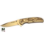 BOKER MAGNUM - COUTEAU PLIANT - GOLD COMMEMO. SECESSION - LAME 89 MM - 01SC066