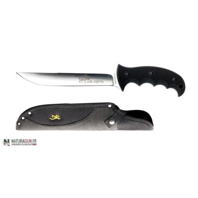 BROWNING - COUTEAU FIXE - HOG HUNTER - ETUIS TEXT. - CHASSEUR DE COCHON - 322865