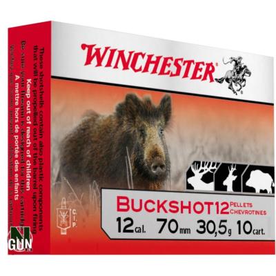 WINCHESTER - MUNITION - CAT C - 12 - BUCKSHOT - CHEV - 12 PBS - CHBS12P12G - X10