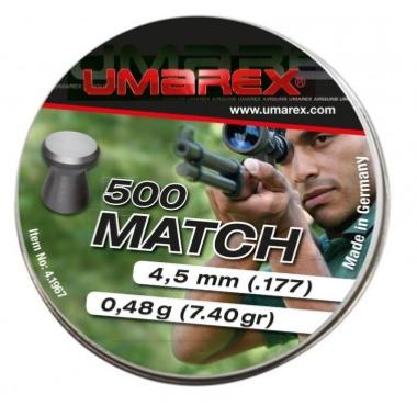 UMAREX - MUNITION - CAT D - PLOMBS - 4.5MM - PRO MATCH - PLAT - 4.1967 - X500