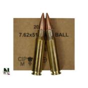 GGG - MUNITION - CAT C - 7.62 - 308WIN - 147 GR - FMJ - GGG762147BOITE - X20