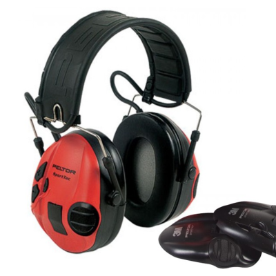 PELTOR - CASQUE - ACTIF - ELECTRONIQUE - SPORTAC - AERO - ROUGE - ID16H210N