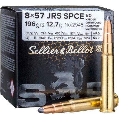 SELLIER & BELLOT - MUNITION - CAT C - 8X57 JRS - 196 GR - 12.7GR - 764269 - X50