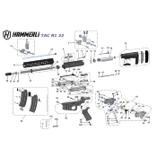 HAMMERLI - HAUSSE - CAT D - TAC R1 + AR15 - REAR SIGHT - BLACK - 576.76.01