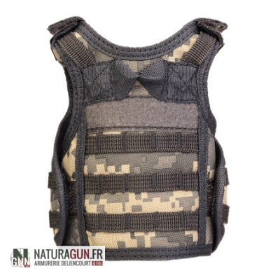 NATURAGUN® - GOODIES - GILET PARE BALLE DECO - BOUTEILLE BIERE - GRIS CAMO