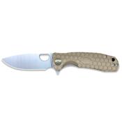 HONEY BADGER - COUTEAU PLIANT - FLIPP. MEDIUM TAN - 81MM - MANCHE FRN - 01HO006