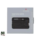 VICTORINOX - SWISS CARD - ONYX - TRANSLUCIDE - 10 FONCTIONS - 0.7133.T3