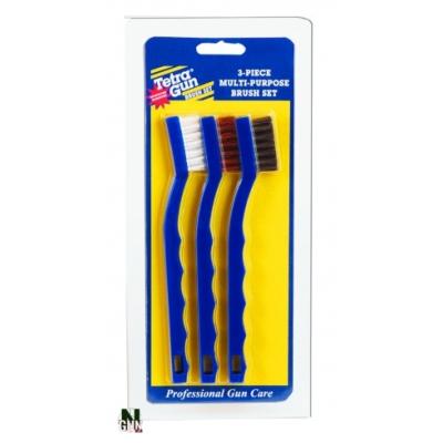 TETRA GUN - BROSSE - GOUPILLON - 3 BROSSES - NYLON - CUIVRE - ACIER - 201043