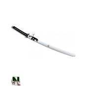 NATURAGUN® - KATANA - FORGE - BLANC TRESSAGE NOIR -LAME TRANCHANTE - 76CM - K166