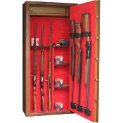 JIGA INFAC - COFFRE FORT - ARME EPAULE - 14 ARMES - COUL. BOIS - 150X70X33 - L14