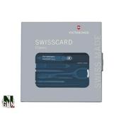 VICTORINOX - SWISS CARD - BLEU SAPHIR - TRANSLUCIDE - 10 FONCTIONS - 0.7122.T2