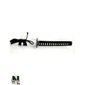 NATURAGUN® - KATANA - FORGE - BLANC TRESSAGE NOIR -LAME TRANCHANTE - 76CM - K166