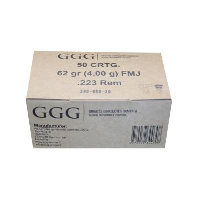 GGG - MUNITION - CAT B - 223 / 5.56 - 62 GR - FMJ - BOITE - GGG55662 - X50