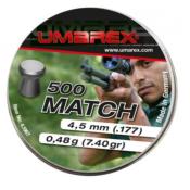 UMAREX - MUNITION - CAT D - PLOMBS - 4.5MM - PRO MATCH - PLAT - 4.1967 - X500