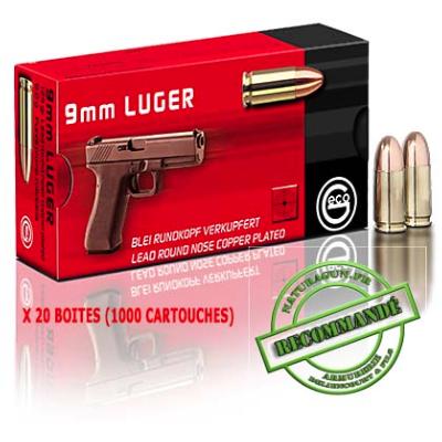 GECO - MUNITION - CAT B - 9MM- 124 GR - 8 G - FMJ - 2318629 - 2318301 - X1000