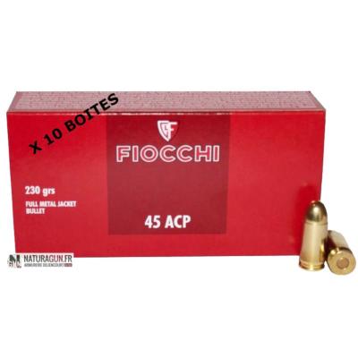 FIOCCHI - MUNITION - CAT B - 45 ACP - 230 G - 14.9 G - FMJ - FI701148 - X500