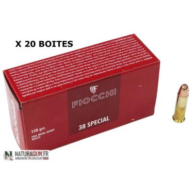 FIOCCHI - MUNITION - CAT B - 38 SPECIAL - 158 GR - FMC VERNIS - FI700398 - X1000