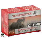 WINCHESTER - MUNITION - CAT C - 12 - BUCKSHOT - CHEV. - 9 PLBS- CHBS12P9G - X10