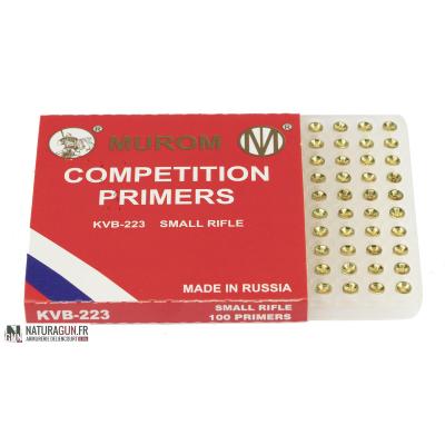 MUROM - AMORCES - COMPET. PRIMERS - SMALL RIFLE - SR - KVB-223 - R6110 - X100