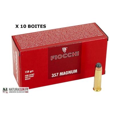 FIOCCHI - MUNITION - CAT B - 357 MAG. - 158 GR - 10.25 - SJSP - FI703570 - X500