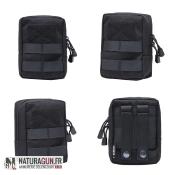 NATURAGUN® - POCHETTE - TACTIQUE MILITAIRE - EDC - MOLLE NOIRE