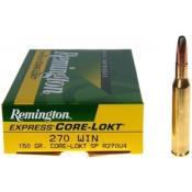 REMINGTON - MUNITION - CAT C - 270 WIN - 150 GR - SP - CORE LOKT - CG270W4 - X20