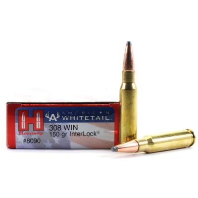 HORNADY - MUNITION - CAT C - 308WIN - 150GR - INTERLOCK - 773520 - X20