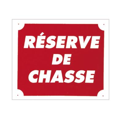 NATURAGUN® - PANCARTE - ALU - RESERVE DE CHASSE - A50821