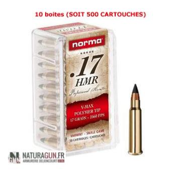 NORMA - MUNITION - CAT C - V-MAX - 17 HMR - 17GR - 2409742 - X500