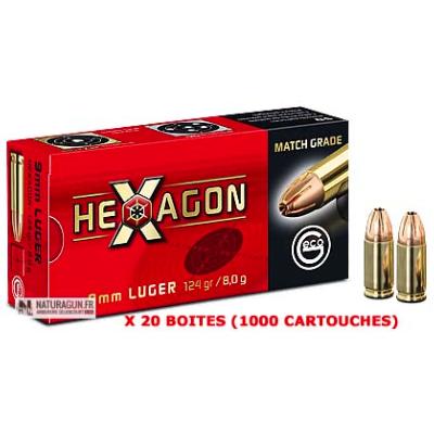 GECO - MUNITION - CAT B - 9MM - HEXAGON - 124 GR - 2418688 - X1000