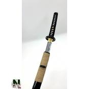 NATURAGUN® - KATANA - FORGE - NOIR LOGO EVENTAIL - LAME TRANCHANTE - 76CM - K164