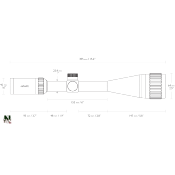 HAWKE - LUNETTE TIR - VANTAGE - 6-24X50 - IR - MIL DOT CENTER - AO - 14265