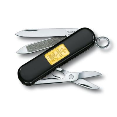 VICTORINOX - COUTEAU SUISSE - CLASSIC - 1G D'OR - NOIR - 7 FONCTIONS - 0.6203.87