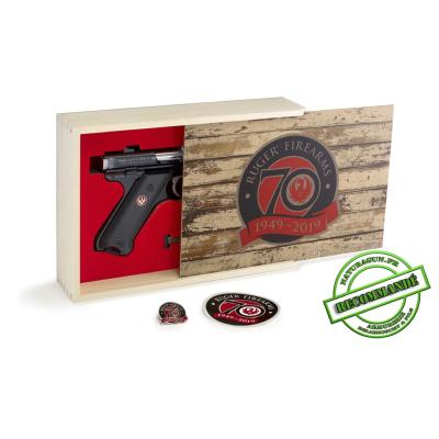 RUGER - PISTOLET - CAT B - MARK IV - 22LR - COFFRET LIMITED ED. 70EME ANNIV.