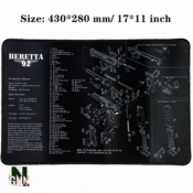 NATURAGUN® - NETTOYAGE - TAPIS ATELIER - BERETTA 92 - 42x28CM - ETANCHE - X1