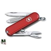 VICTORINOX - COUTEAU SUISSE - CLASSIC - ROUGE - 7 FONCTIONS - 0.6223