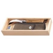 OPINEL - COUTEAU PLIANT - CHAMPIGNON - N°8 - PLUMIER - ETUIS CUIR - OP001327