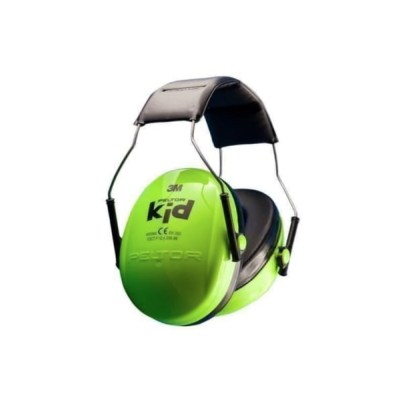 PELTOR - CASQUE - PASSIF - 3M - ENFANT - KID - SERRE TETE - VERT NEON - SNR 27DB