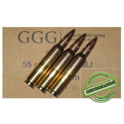 GGG - MUNITION - CAT B - 223 / 5.56 - 55 GR - FMJ - CAISSE - GGG55655 - X1000